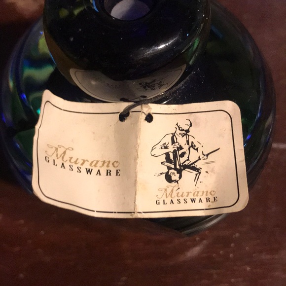 Authentic Murano Glassware. Clear, blue, and green - Picture 4 of 7